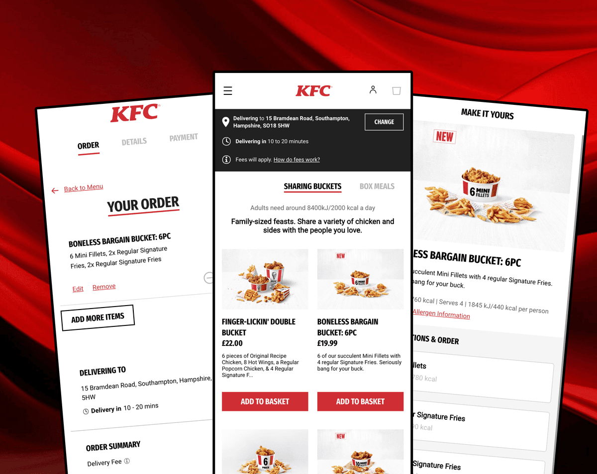 KFC Delivery - Mobile